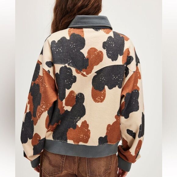 NWOT Free People Cabin Cardi in Happy Cow Combo - Picture 3 of 8